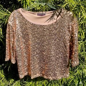 Oversized Sequin Tee